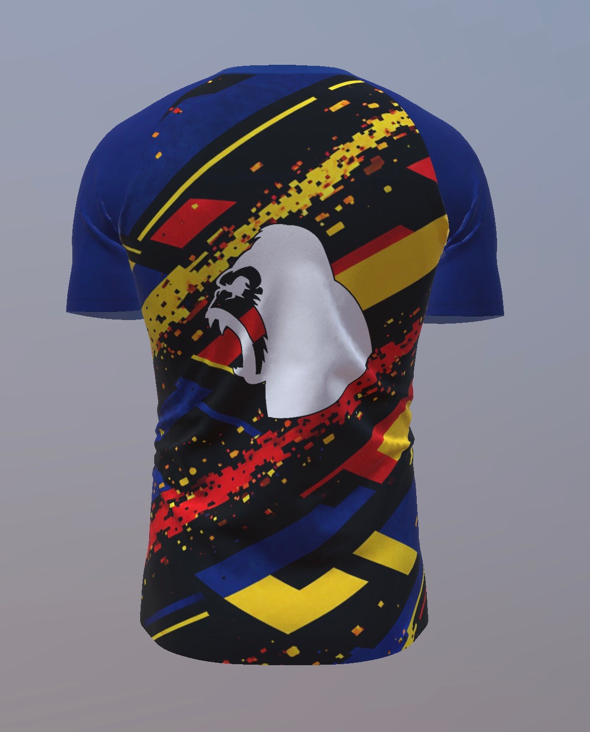 Red, black, yellow and blue - Violent by Design - Customisable Template kit