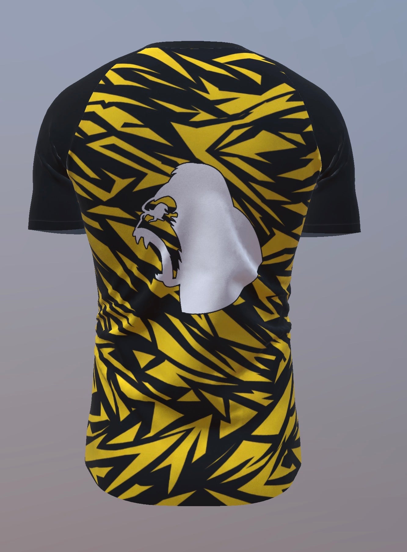 Broken Glass - Black and Yellow - Customisable Template kit