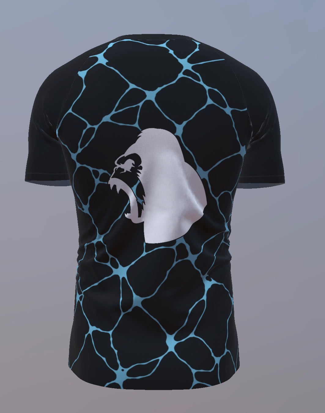 Volcanic Marble - Black and Blue - Customisable Template kit