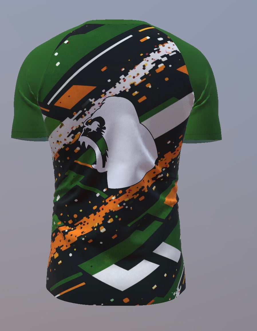 Green black white and orange - Violent by Design - Customisable Template kit