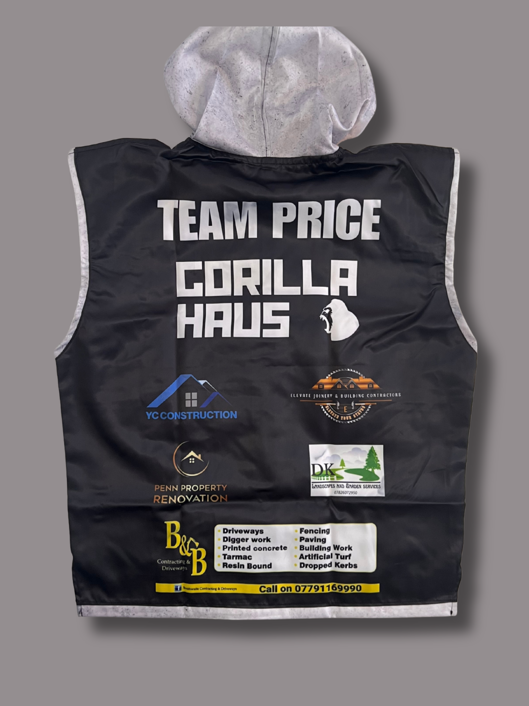 Custom Boxing Walkout Jacket | Hooded Sleeveless Zip