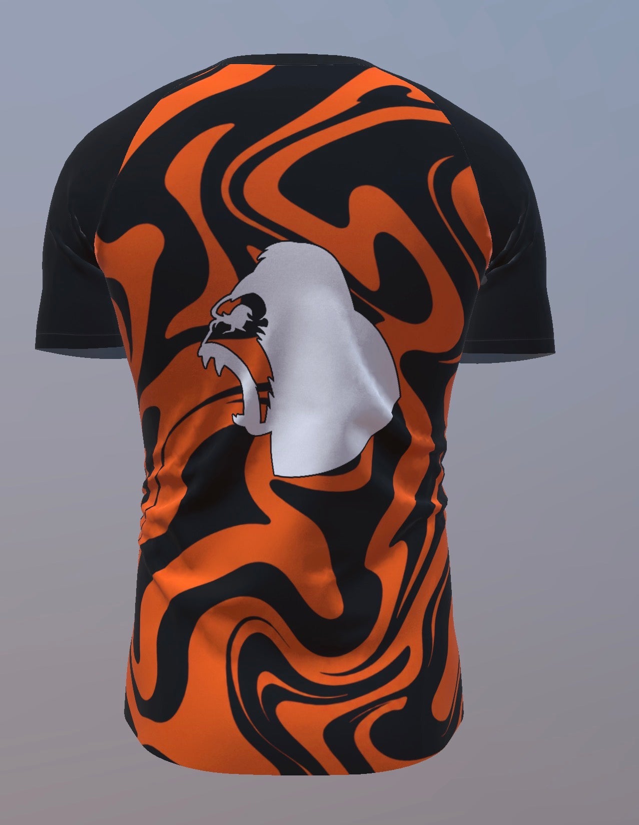 Liquid - Orange and Black - Customisable Template kit