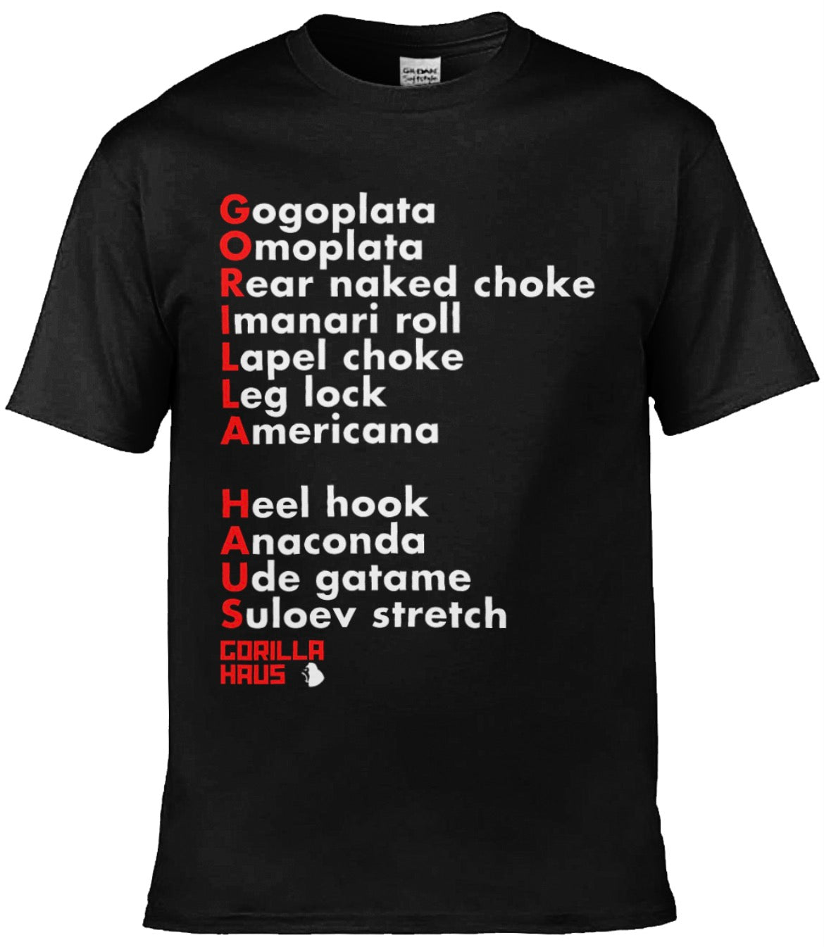 The Submission Tee - Black | BJJ & MMA Graphic T-Shirt | Gorilla Haus