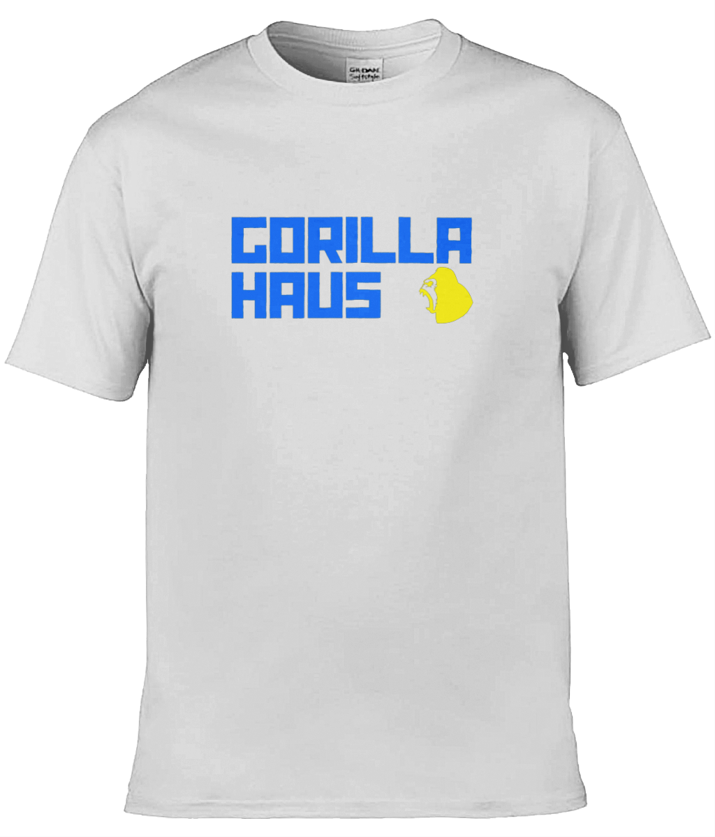 Gorilla Haus OG (Light Blue/Yellow) logo tee