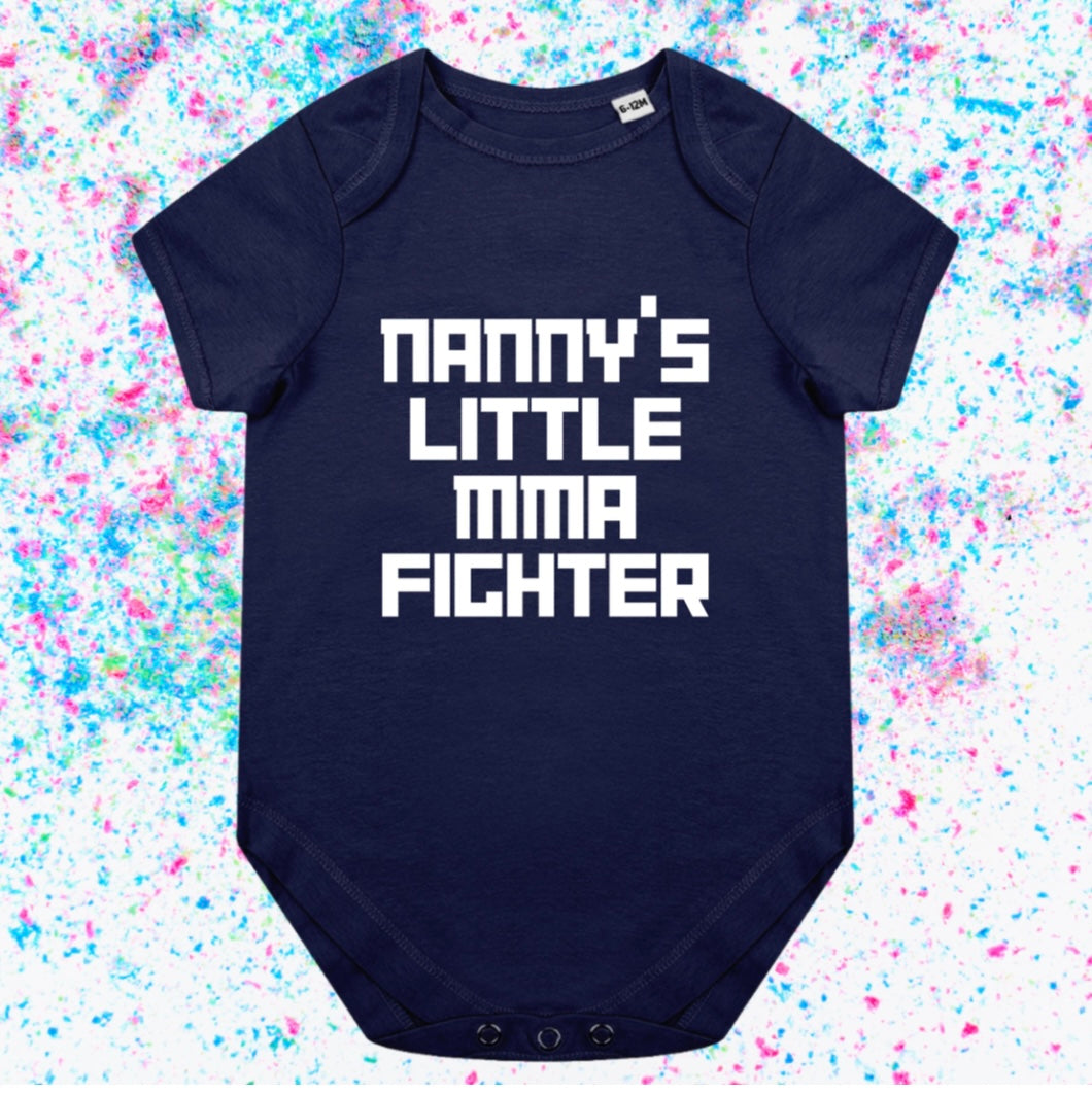 Nanny’s little MMA fighter- Baby Romper Vest - Ideal for any MMA baby