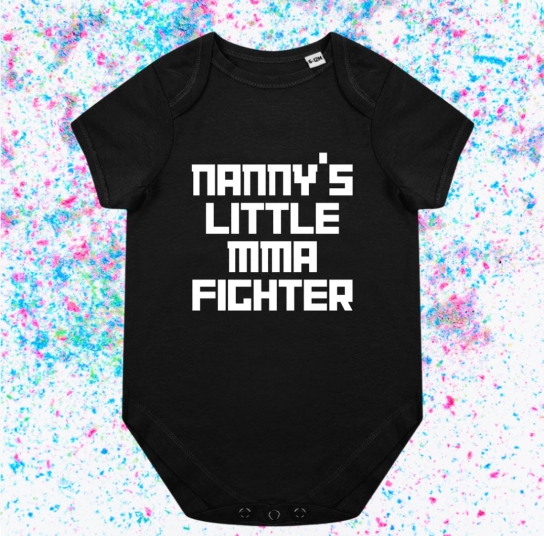 Nanny’s little MMA fighter- Baby Romper Vest - Ideal for any MMA baby