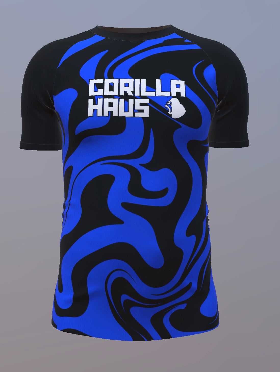 Liquid - Blue and Black - Customisable Template kit