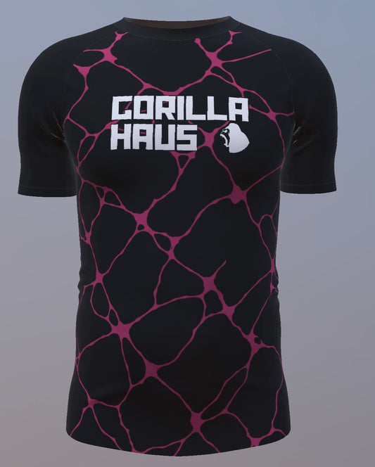 Volcanic Marble - Black and Pink - Customisable Template kit