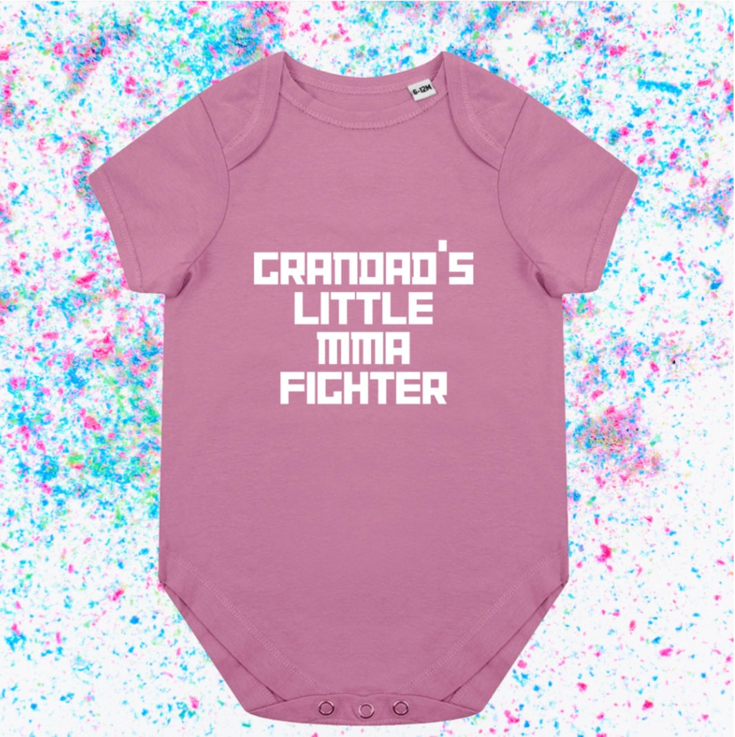 Grandad’s little MMA fighter- Baby Romper Vest - Ideal for any MMA baby