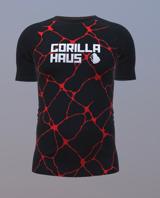 Volcanic Marble - Black and Red - Customisable Template kit
