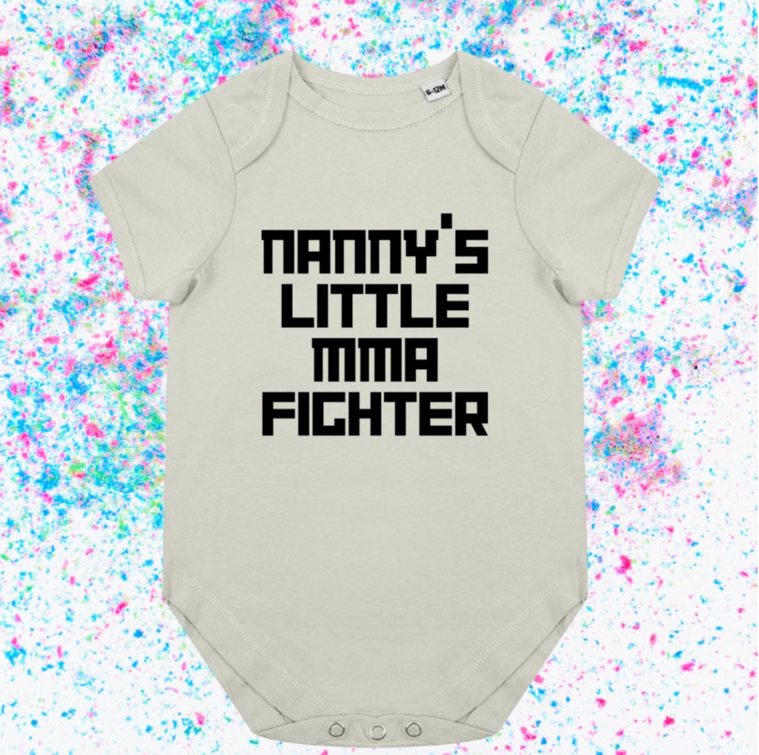Nanny’s little MMA fighter- Baby Romper Vest - Ideal for any MMA baby