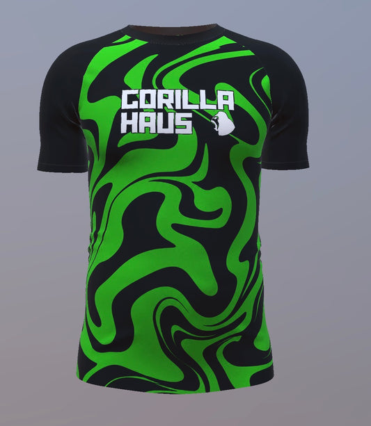 Liquid - Green and Black - Customisable Template kit