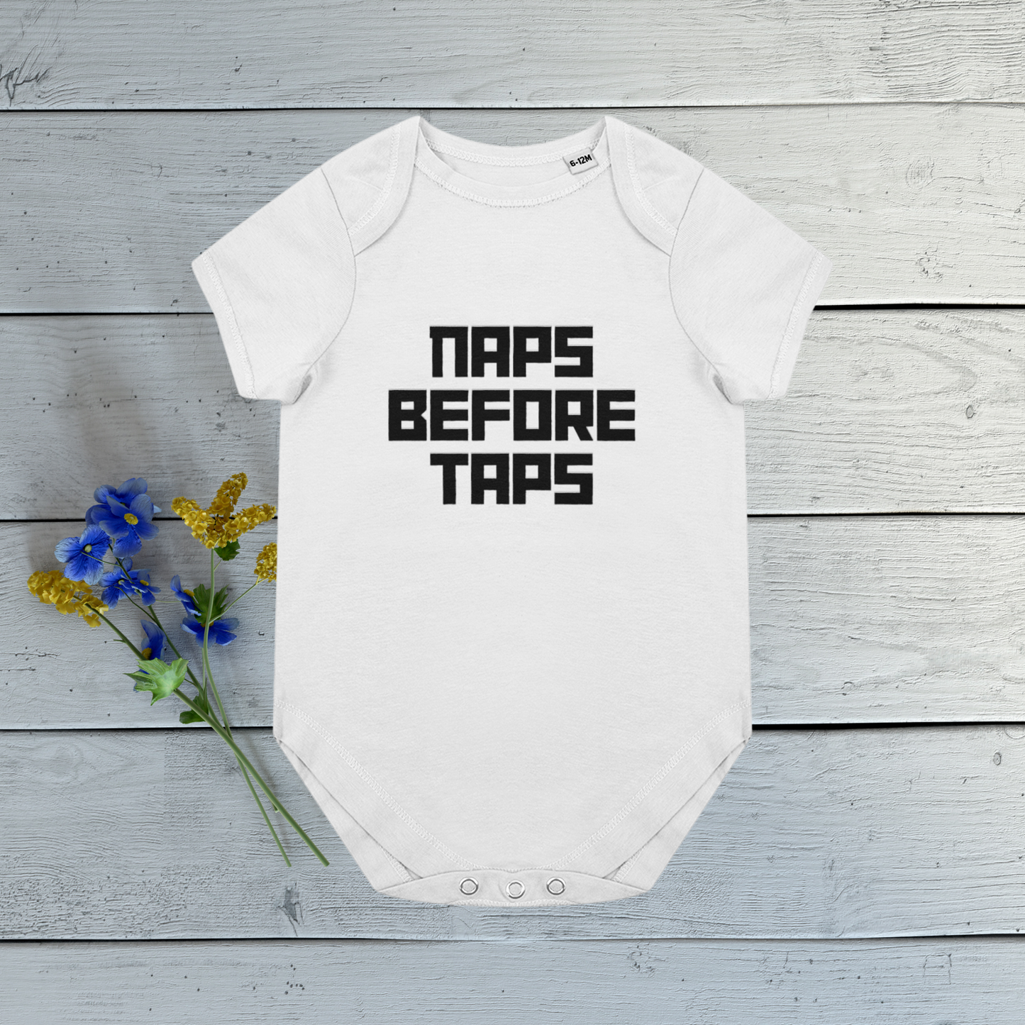 Naps Before Taps - Baby Romper Vest - Ideal for any MMA baby