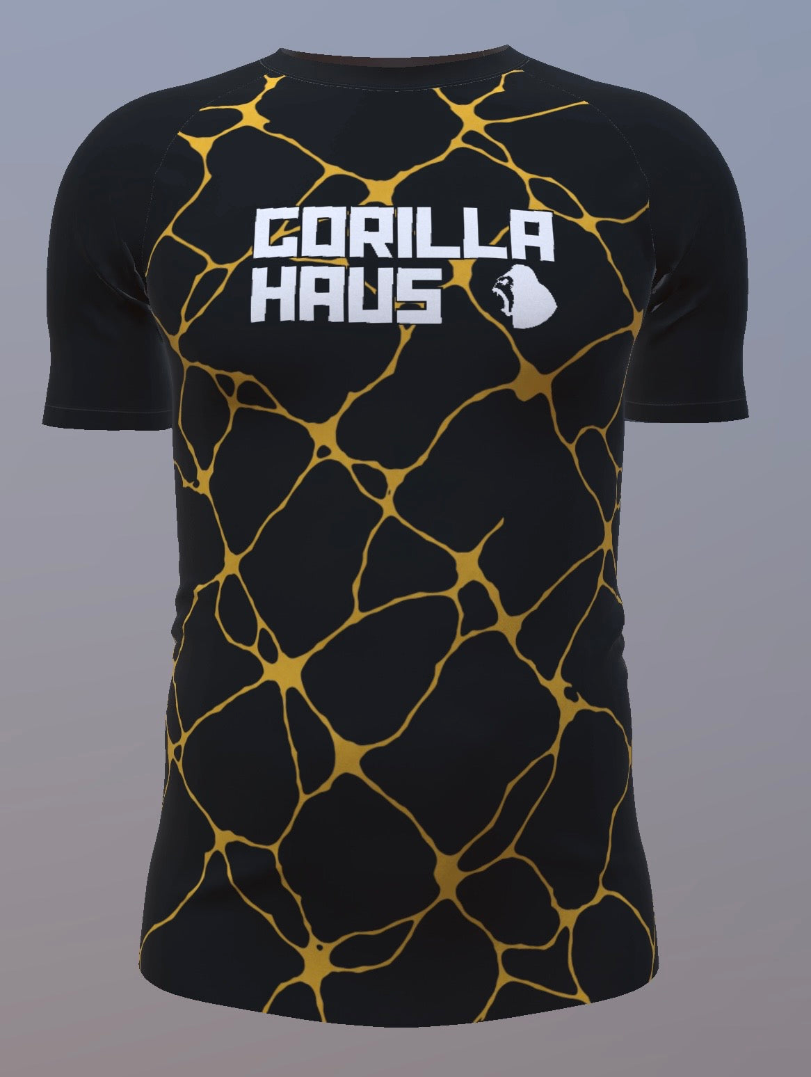 Volcanic Marble - Black and Gold - Customisable Template kit