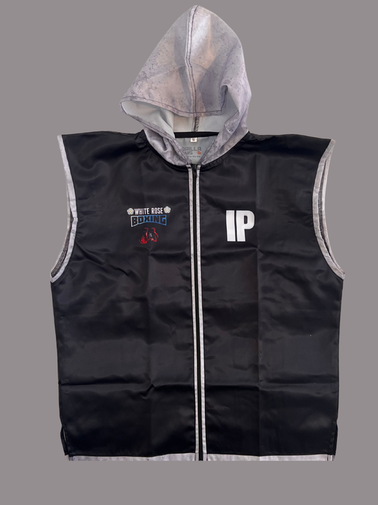 Custom Boxing Walkout Jacket | Hooded Sleeveless Zip
