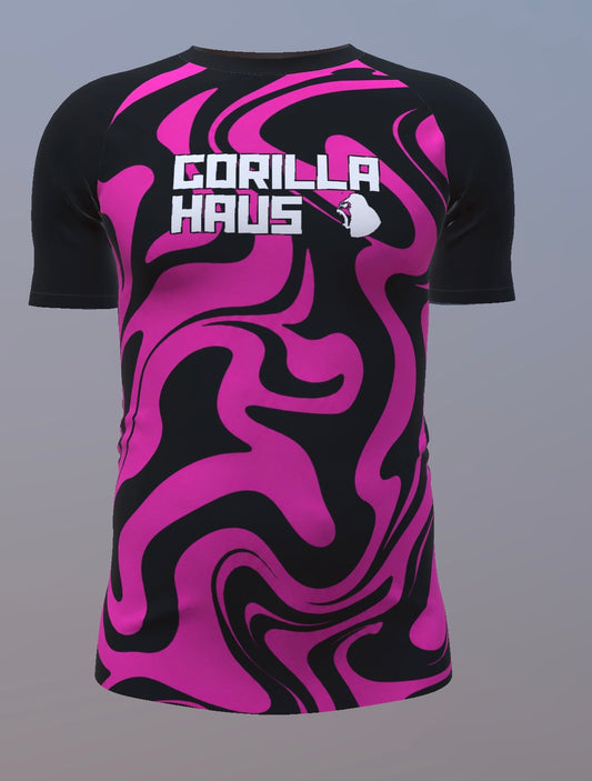 Liquid - Pink and Black - Customisable Template kit
