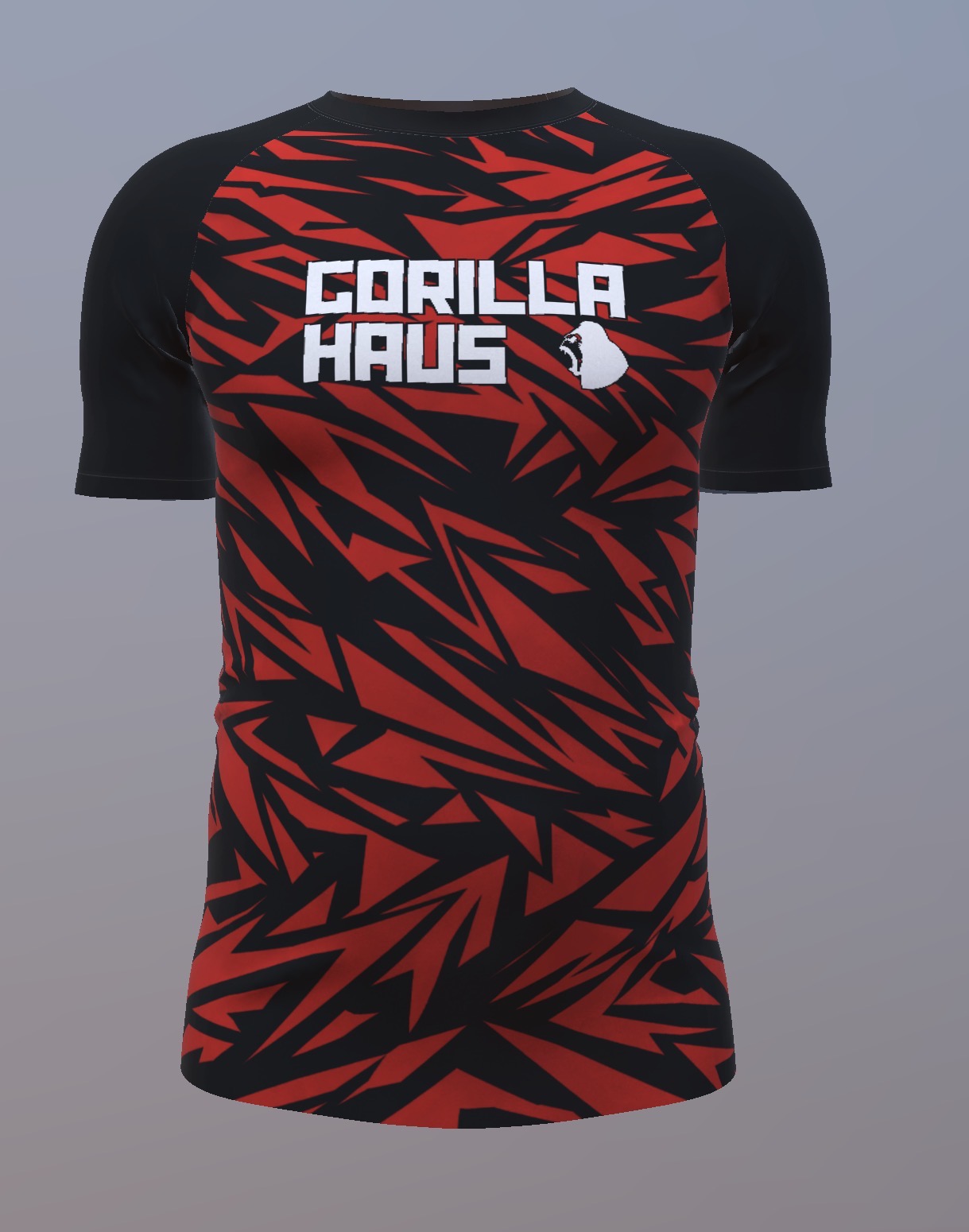 Broken Glass - Red and Black - Customisable Template kit