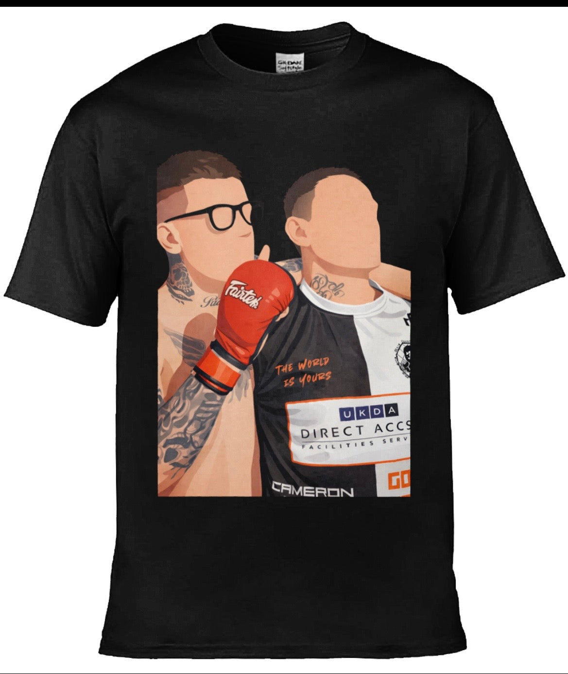 My faceless fight personalised tee