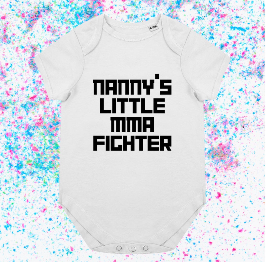 Nanny’s little MMA fighter- Baby Romper Vest - Ideal for any MMA baby