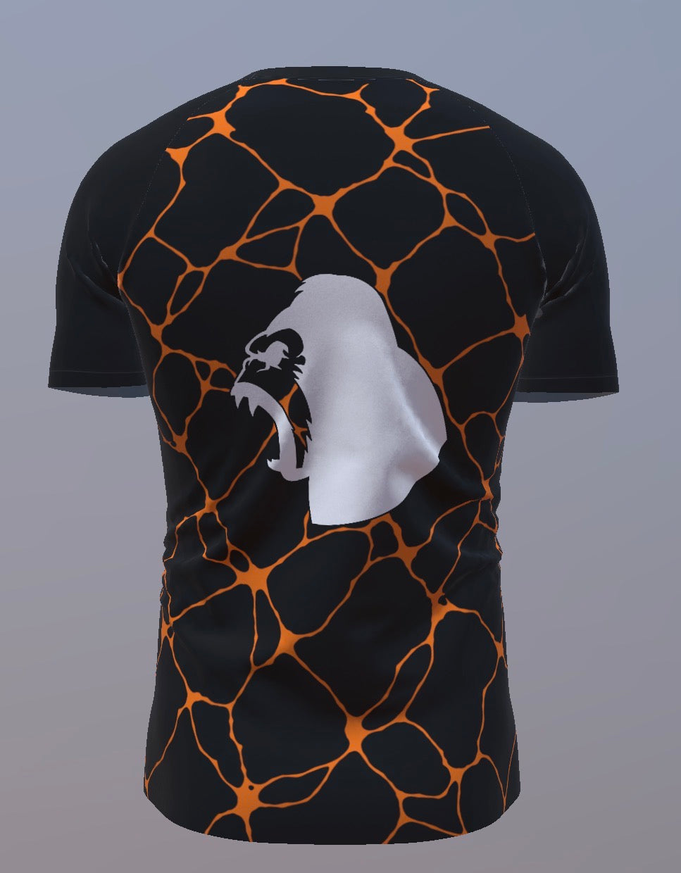 Volcanic Marble - Black and Orange - Customisable Template kit