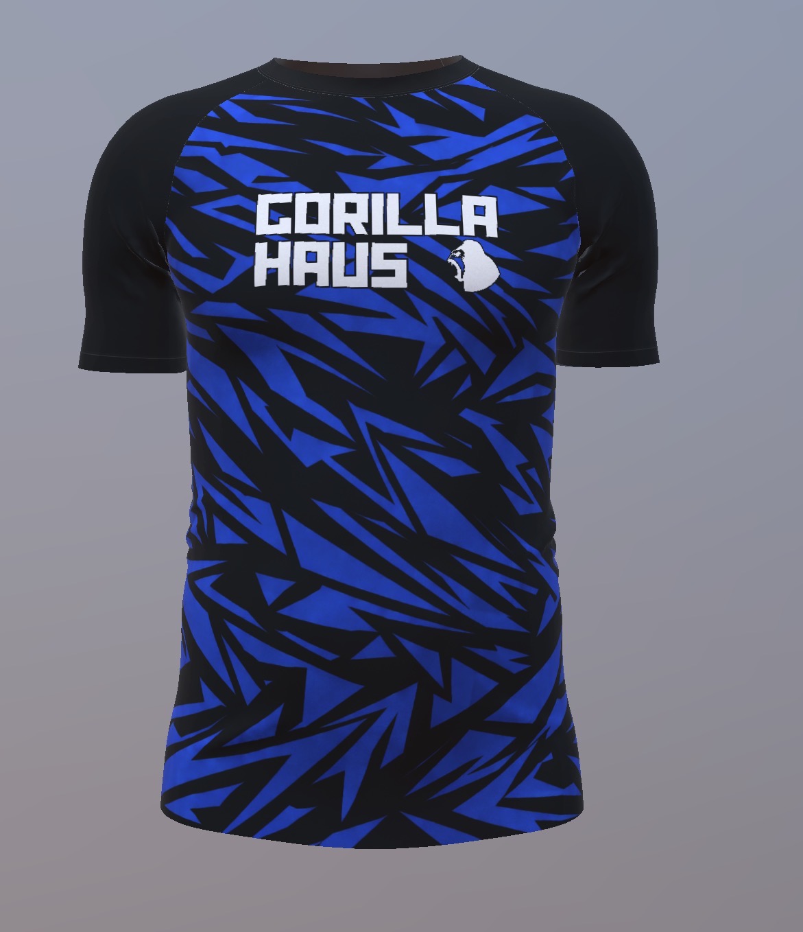 Broken Glass - Black and Blue - Customisable Template kit