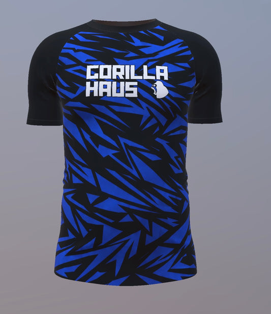 Broken Glass - Black and Blue - Customisable Template kit