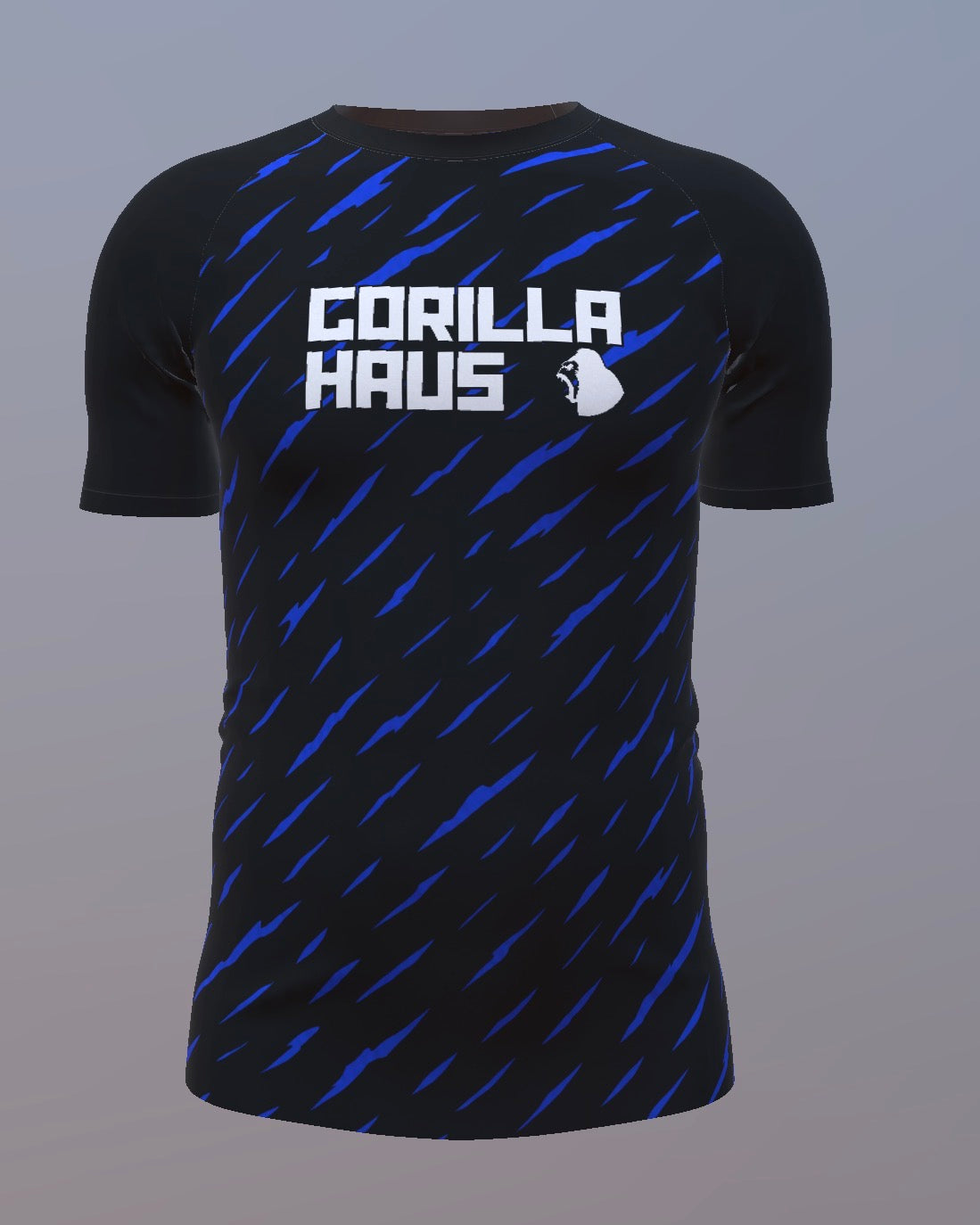 Slash - Blue and Black - Customisable Template kit