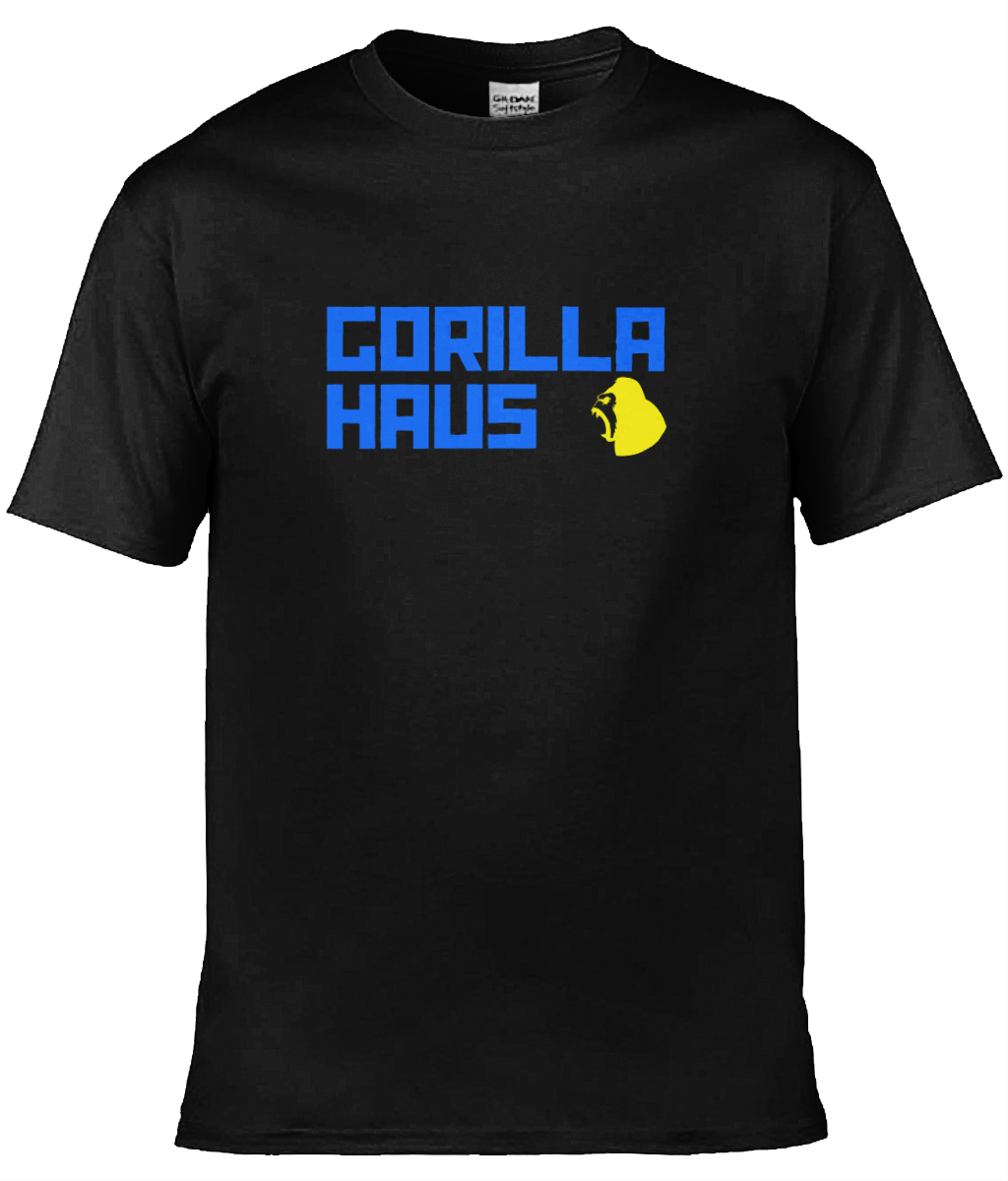 Gorilla Haus OG (Light Blue/Yellow) logo tee