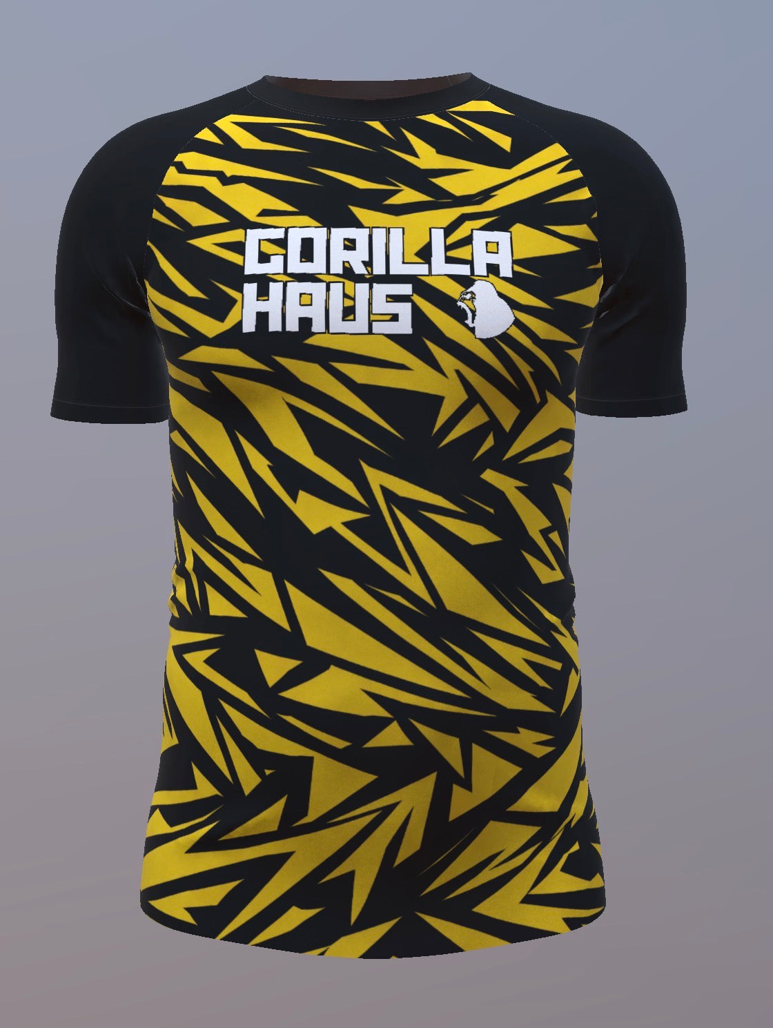 Broken Glass - Black and Yellow - Customisable Template kit