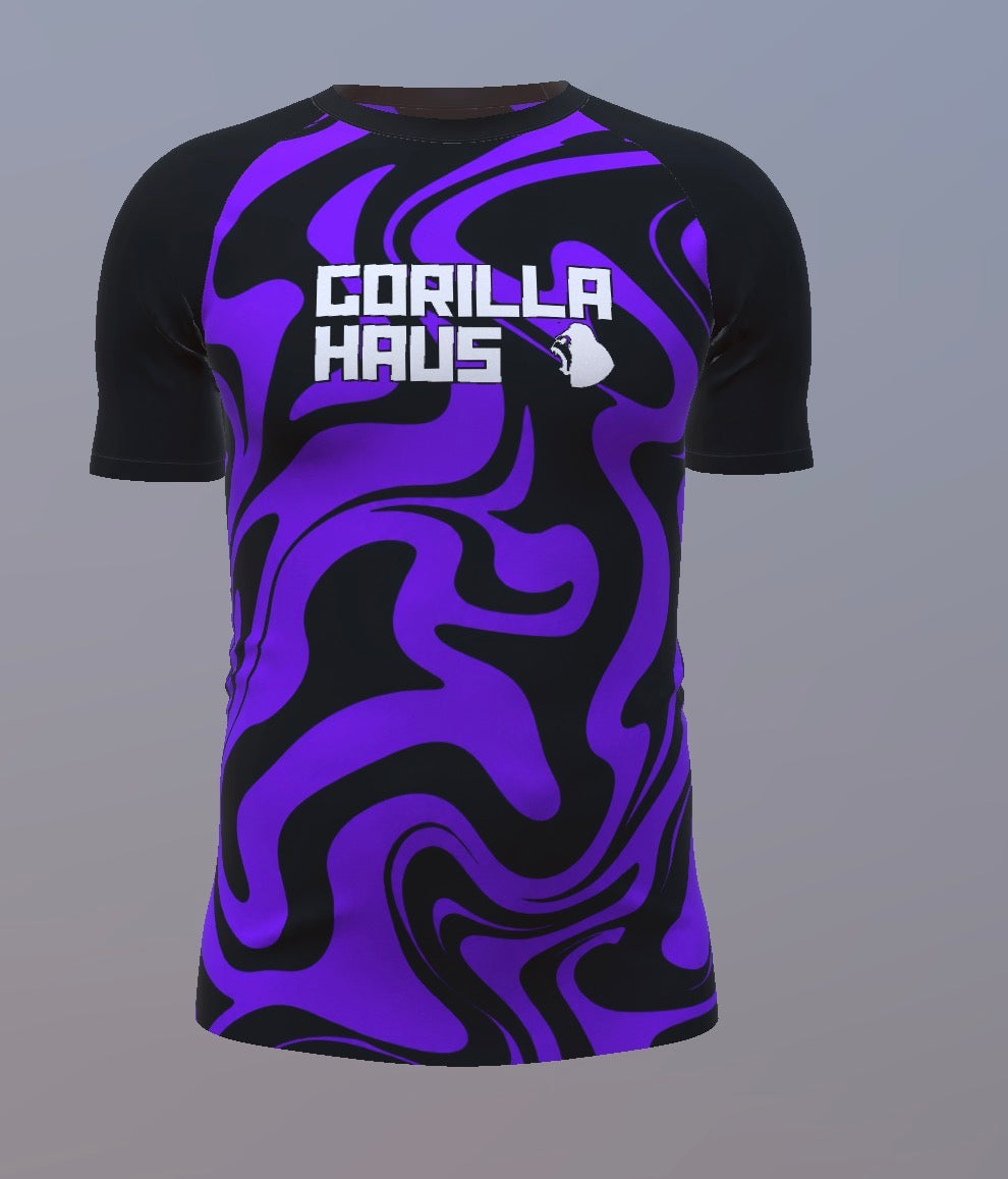 Liquid - Purple and Black - Customisable Template kit