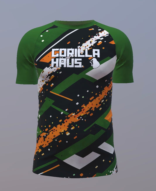 Green black white and orange - Violent by Design - Customisable Template kit