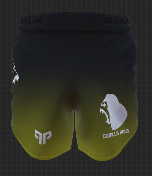 SHORTS - Gorilla Haus MMA - Yellow