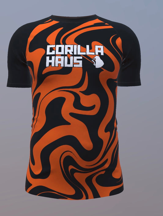 Liquid - Orange and Black - Customisable Template kit