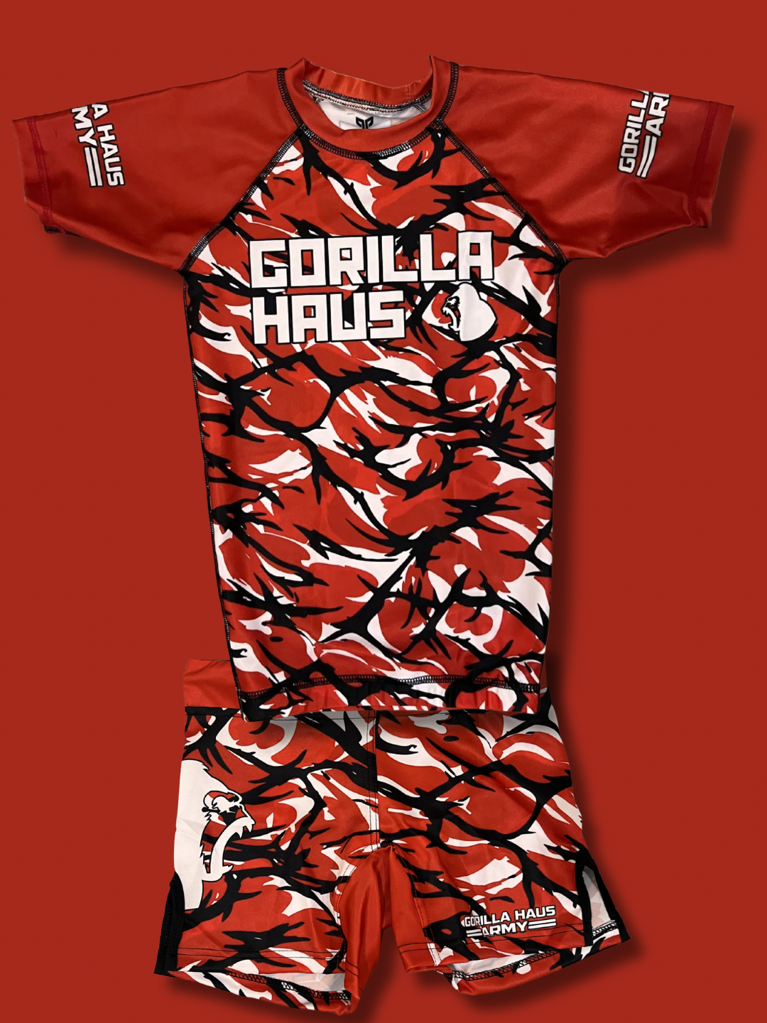 Gorilla Haus Army - Red white and Black- Training kit
