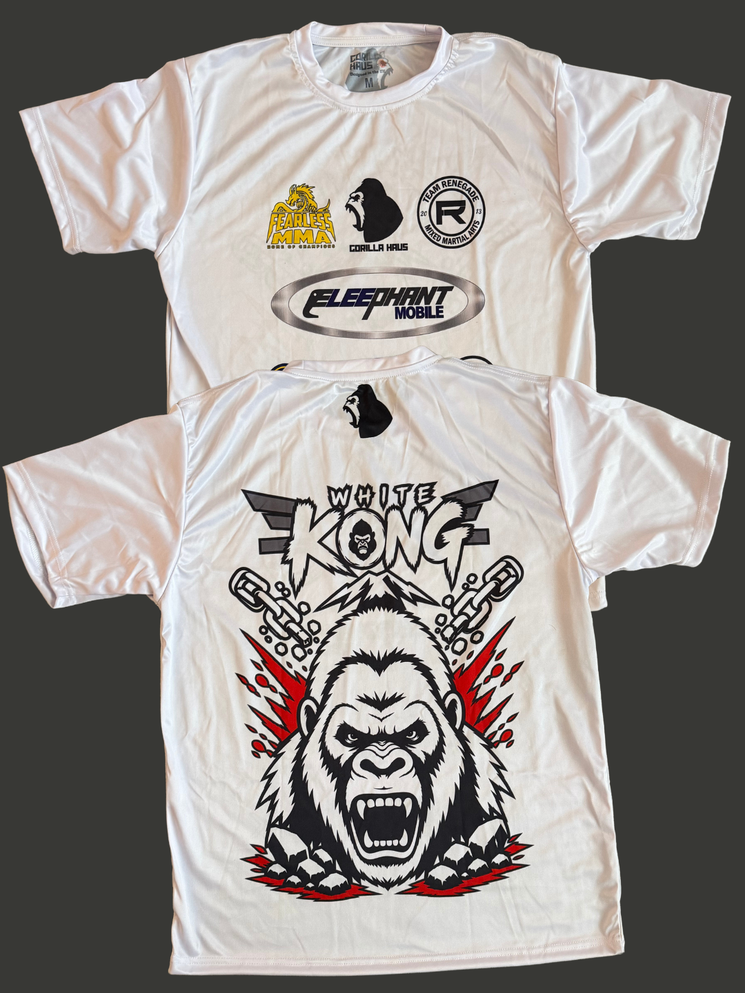 White Kong Jake Hadley Custom fight T-shirt
