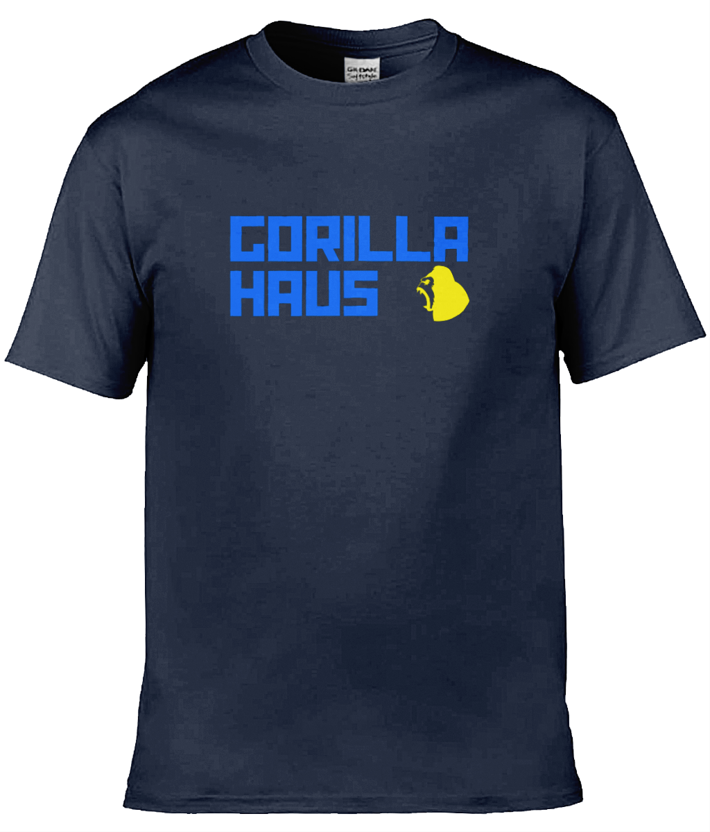 Gorilla Haus OG (Light Blue/Yellow) logo tee
