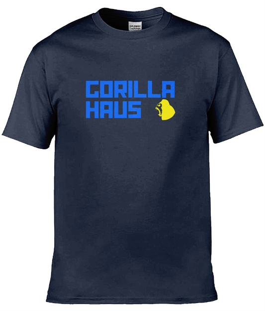 Gorilla Haus OG (Light Blue/Yellow) logo tee